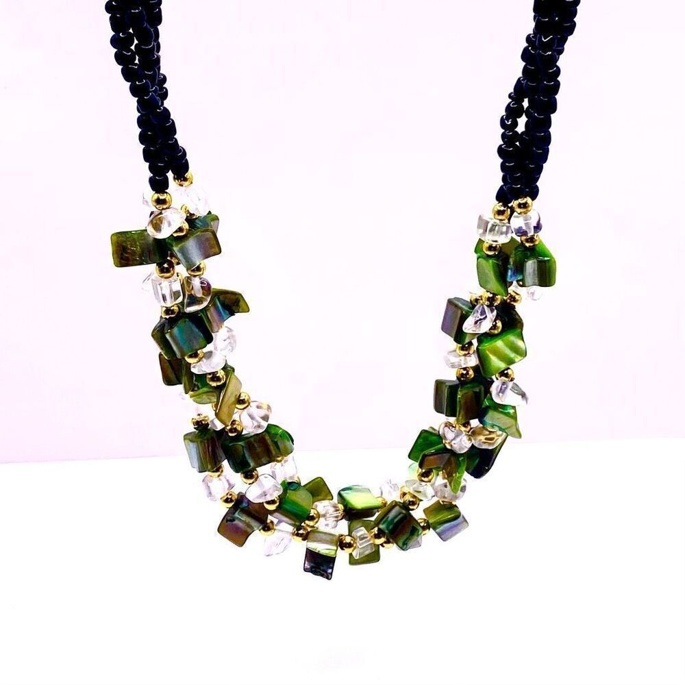 AXK Striking 3-Strand 24” Fashion Necklace